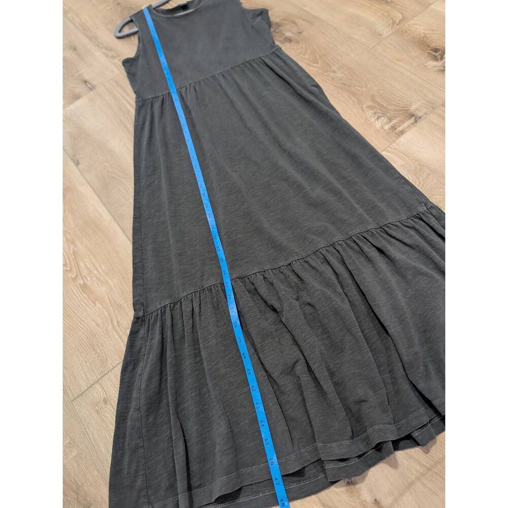 Old Navy Charcoal Gray Maxi Dress XS Tank Fit & Flare Boho Farmhouse Western - Picture 8 of 9